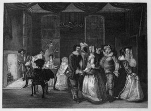 Il mascherato reale a Somerset House da William Hogarth