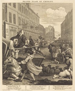 Il secondo stadio della crudeltà da William Hogarth