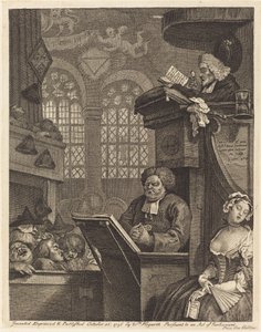 La congregazione addormentata da William Hogarth