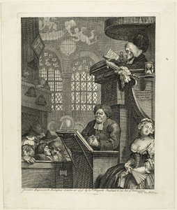 La congregazione addormentata da William Hogarth