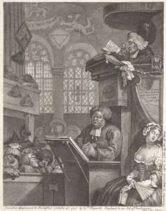 La congregazione addormentata da William Hogarth