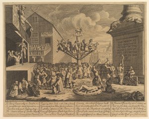 Il piano del Mare del Sud, 1722 da William Hogarth