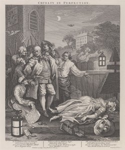 Il terzo stadio della crudeltà: la crudeltà nella perfezione da William Hogarth