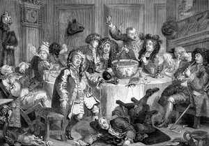 La conversazione di mezzanotte di William Hogarth da William Hogarth