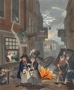 Tempi del giorno, Notte, illustrazione da 