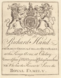 Foglio commerciale per: Richard Hand, Il più antico panettiere originale di Chelsey al King