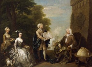 Woodes Rogers (ca. 1679-1732) da William Hogarth
