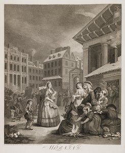 it: Quattro momenti della giornata: Mattina da William Hogarth