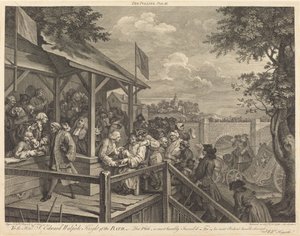 Il voto da William Hogarth and Francois Morellon de La Cave