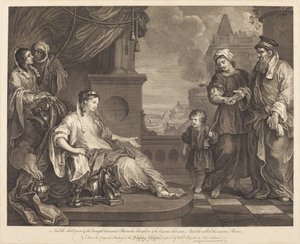 Mosè portato alla figlia del Faraone da William Hogarth and Luke Sullivan