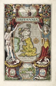 Frontespizio da Britannia, di William Camden, pub. 1607