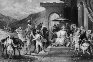 Scrisse nel nome del re Assuero e inviò lettere per posta a cavallo da William Holl