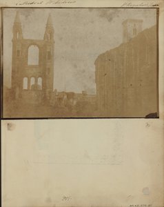 Il frontone orientale e la navata sud della Cattedrale di St. Andrews con la Torre di St. Regulus, dal Nord-Ovest da William Holland Furlong