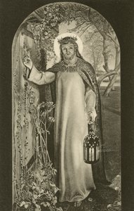 La Luce del Mondo, dipinto nel Keble College, Oxford, Oxfordshire, raffigurante Cristo che porta una lanterna e bussa a una porta