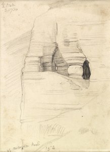 Rocce a Wady Zuara, il Mar Morto, 1854 da William Holman Hunt