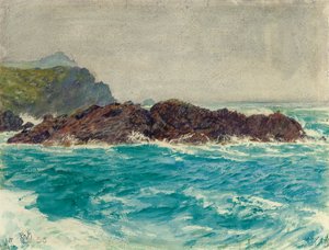 La costa della Cornovaglia da William Holman Hunt