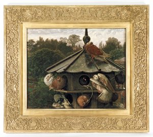 La festa di San Swithin o Il colombaio da William Holman Hunt
