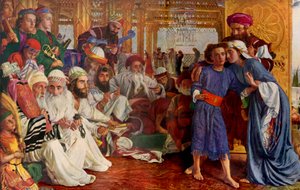 Il ritrovamento del Salvatore nel Tempio (ritagliato), 1854-1855, 1936 da William Holman Hunt