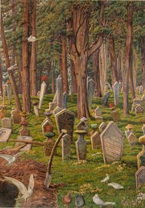 La città dormiente: il cimitero di Pera, Costantinopoli, 1856-1888 da William Holman Hunt