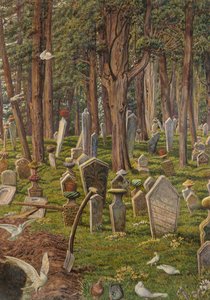 La città dormiente: il cimitero di Pera, Costantinopoli, 1856 - 1888 da William Holman Hunt