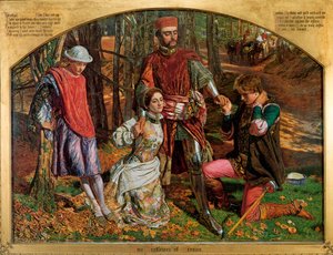 Valentino che salva Silvia da Proteo, 1851 da William Holman Hunt