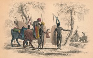 Famiglia caffrariana in viaggio, c1830s da William Home Lizars