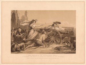 La difesa di Saragozza, 1808-9, 1878 da William Home Lizars