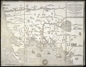Una mappa del New England, da 
