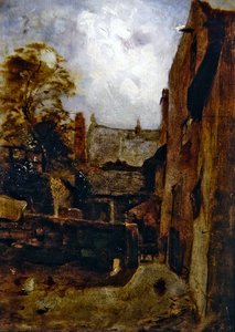 Schizzo per la fattoria di Bidestone da William Huggins