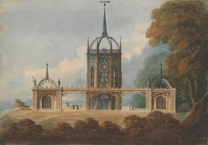 Progetto per una Belle Vue gotica, ca. 1800 da William Hurst Ashpitel