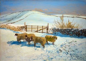 Neve nelle Yorkshire Dales da William Ireland