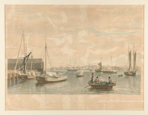 Boston. Dalla Ship House, estremità ovest del Navy Yard da William James Bennett
