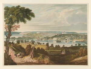 Città di Washington oltre il cantiere navale da William James Bennett