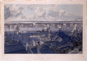 New York da Brooklyn Heights, 1837 da William James Bennett