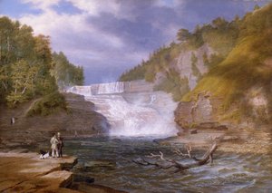 Trenton High Falls, 1835 da William James Bennett