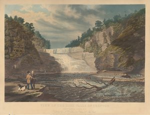 Vista delle alte cascate di Trenton: West Canada Creek, N.Y. da William James Bennett