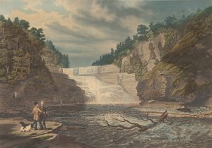 Vista delle cascate alte di Trenton: West Canada Creek, N.Y.