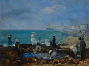 Spiaggia a Dieppe da William James Glackens