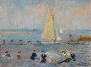 Paesaggio marino con sei bagnanti, Bellport da William James Glackens