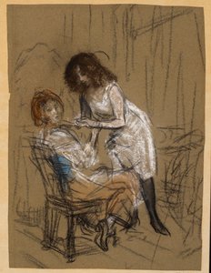 Due donne (una seduta) da William James Glackens