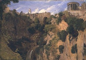 Tempio della Sibilla, Tivoli da William James Linton