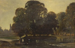 Una vista di Eton e del Fellows Eyot
