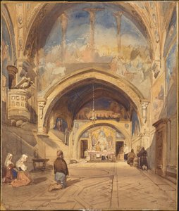 Interno della chiesa di San Benedetto, Subiaco da William James Muller