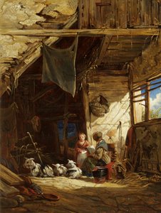 Interno con capre - Bettws-y-Coed