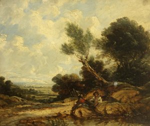 Paesaggio con figure da William James Muller