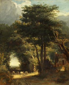 Paesaggio con la Chiesa di Frenchay in Lontananza da William James Muller