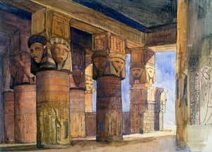 Tempio di Denderah, Alto Egitto, 1839