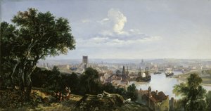 Veduta di Bristol da Clifton Wood da William James Muller