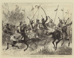 Il Principe di Galles a Jummoo, Carica! Lancieri del Maharajah del Kashmir