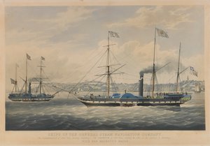 Navi della General Steam Navigation Company. La Caledonia di 800 tonnellate, in partenza da Amburgo - Il Nettuno di 800 tonnellate, entrando nell